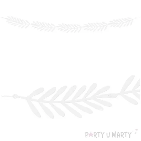 girlanda galazki biala partydeco 180 cm