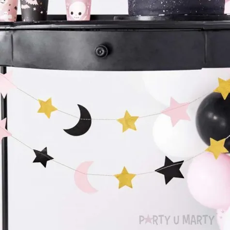 girlanda gwiazdki i ksiezyce mix partydeco 190 cm