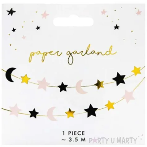 girlanda gwiazdki i ksiezyce mix partydeco 190 cm