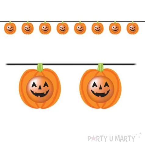 girlanda halloween dynie pomaranczowa amscan 200 cm