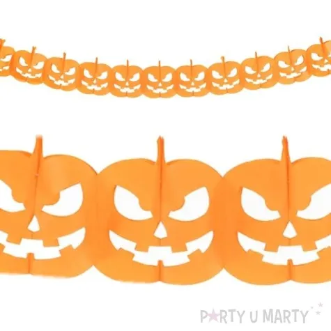 girlanda halloween dynie pomaranczowa partypal 170cm
