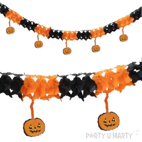 girlanda halloweenowe dynie partypal 300 cm