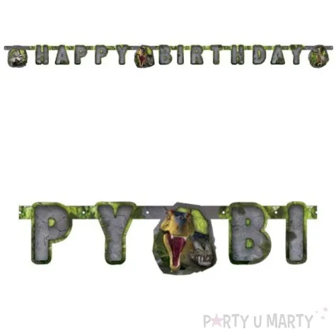girlanda happy birthday diniozaury amscan 130 cm