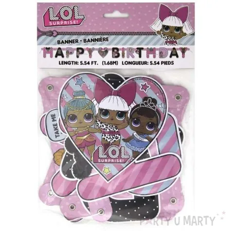 girlanda happy birthday lol surprise unique 168 cm