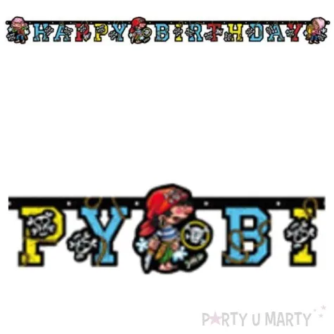 girlanda happy birthday piraci amscan 180 cm