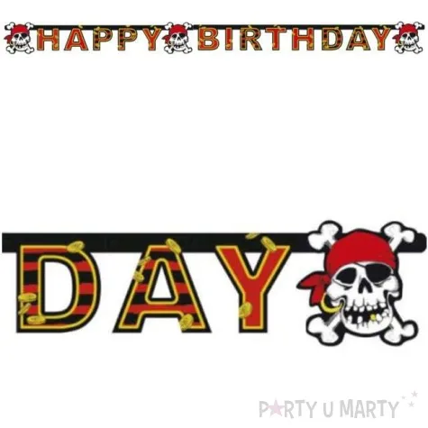 girlanda happy birthday piracka amscan 180 cm