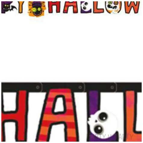 girlanda happy halloween kolorowa amscan 180 cm