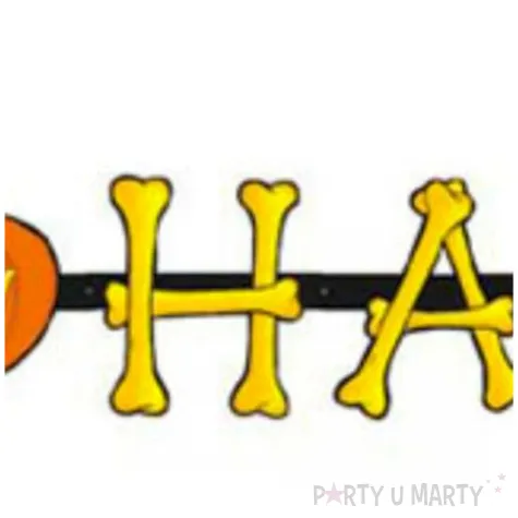 girlanda happy halloween kosci zolta widmann 200 cm