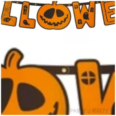 girlanda happy halloween pomaranczowa partypal 185cm