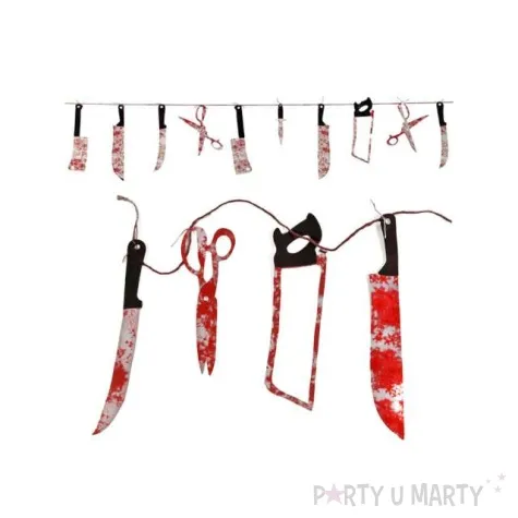 girlanda krwawe narzedzia amscan 2 28 m