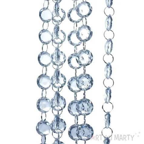 girlanda krysztalowa bezbarwny 18 mm 100 cm