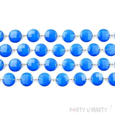 girlanda krysztalowa c niebieski 100 cm 1szt