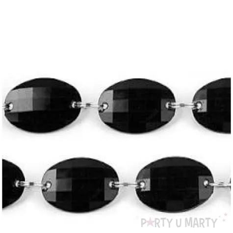 girlanda krysztalowa czarny 1m 1szt