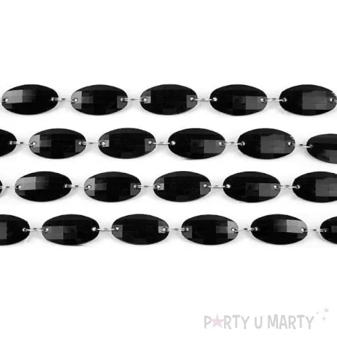 girlanda krysztalowa czarny 1m 1szt