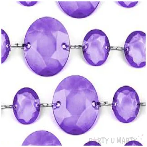 girlanda krysztalowa fiolet 100 cm 1szt