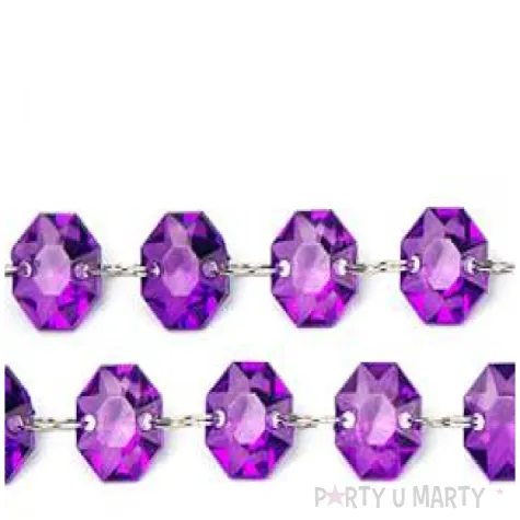 girlanda krysztalowa fiolet 100 cm 1szt