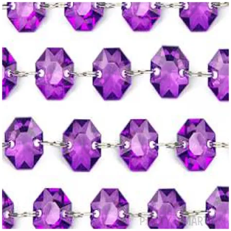 girlanda krysztalowa fiolet 100 cm 1szt