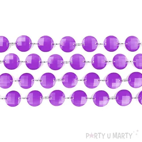 girlanda krysztalowa fiolet 100 cm 1szt