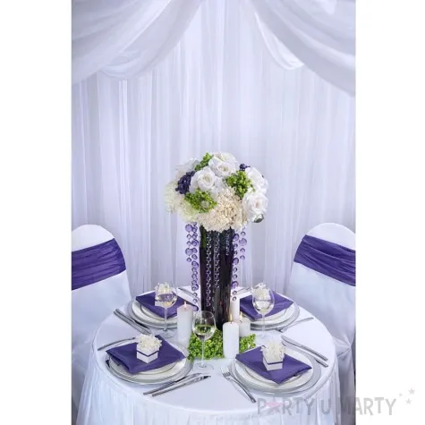 girlanda krysztalowa fiolet 100 cm 1szt