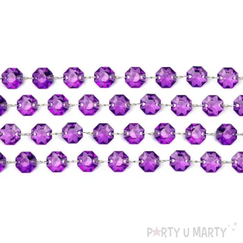 girlanda krysztalowa fiolet 100 cm 1szt
