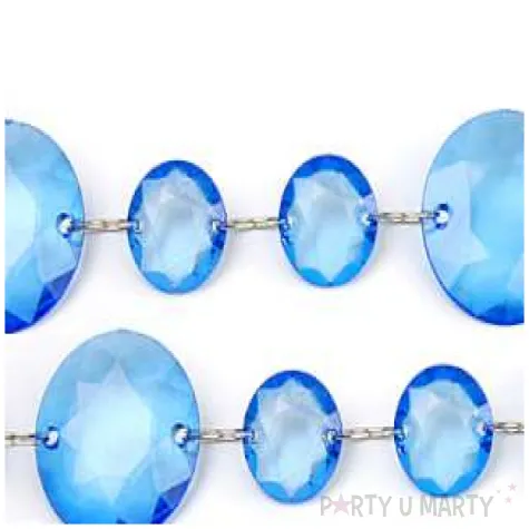 girlanda krysztalowa niebieski 1m 1szt