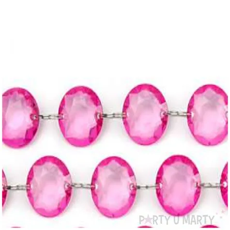 girlanda krysztalowa rozowa 18 mm 100 m