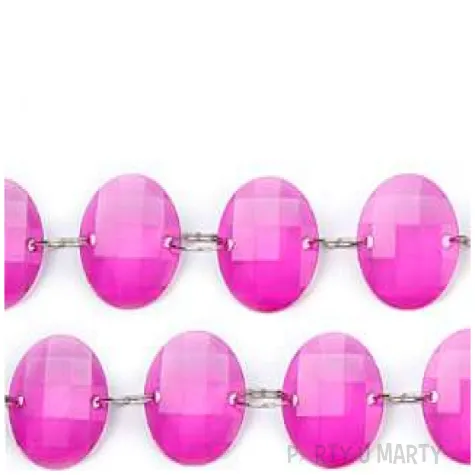 girlanda krysztalowa rozowy 1m 1szt