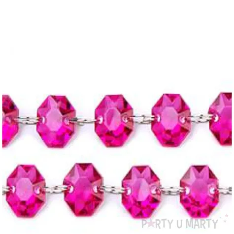 girlanda krysztalowa rozowy 1m 1szt