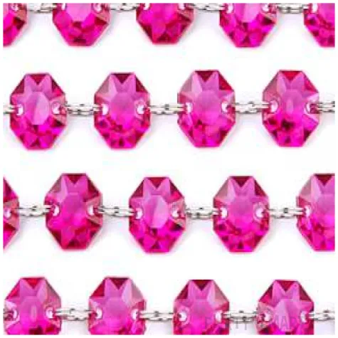girlanda krysztalowa rozowy 1m 1szt