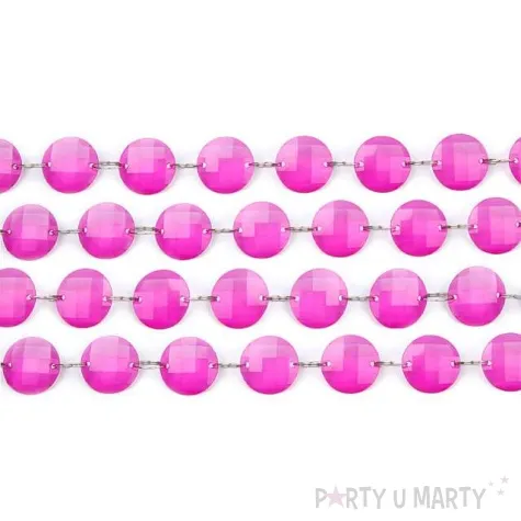 girlanda krysztalowa rozowy 1m 1szt