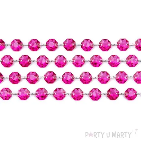 girlanda krysztalowa rozowy 1m 1szt