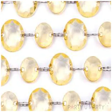 girlanda krysztalowa zloty 100 cm 1szt