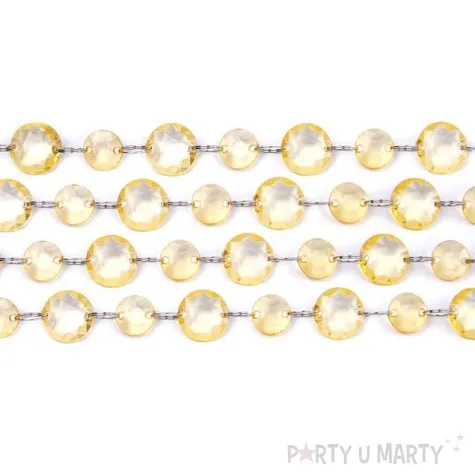 girlanda krysztalowa zloty 100 cm 1szt