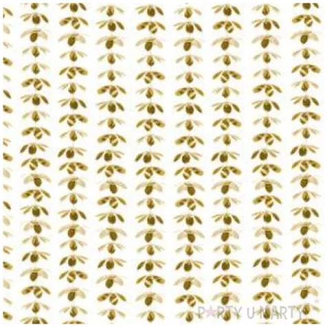 girlanda kwiatki zlota partydeco 1 szt