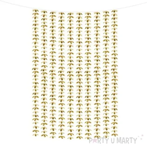 girlanda kwiatki zlota partydeco 1 szt