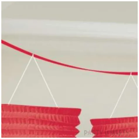 girlanda lampiony czerwone 3 65 m