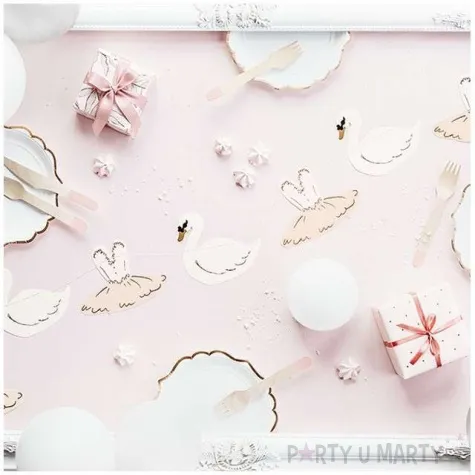 girlanda lovely swan baletnica partydeco 110 cm