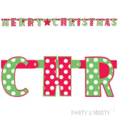 girlanda merry christmas unique 165 cm