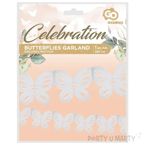 girlanda motylki biala godan 360 cm