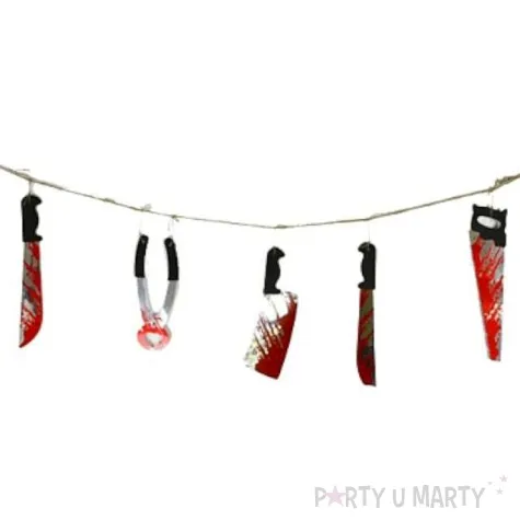 girlanda narzedzia tortur 140 cm