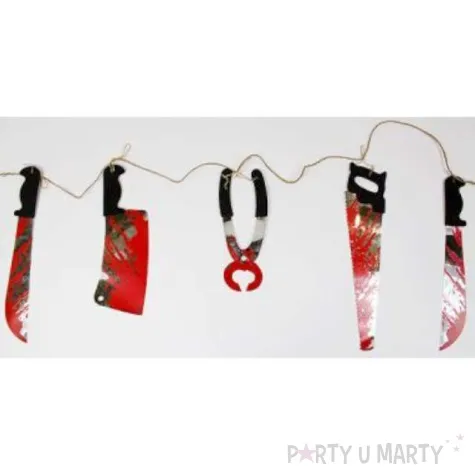 girlanda narzedzia tortur 140 cm