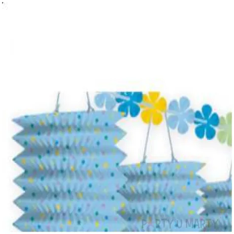 girlanda niebieskie lampiony 3 65 m 1 szt