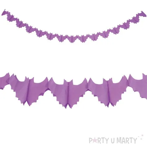 girlanda nietoperze fioletowy guirca 300 cm
