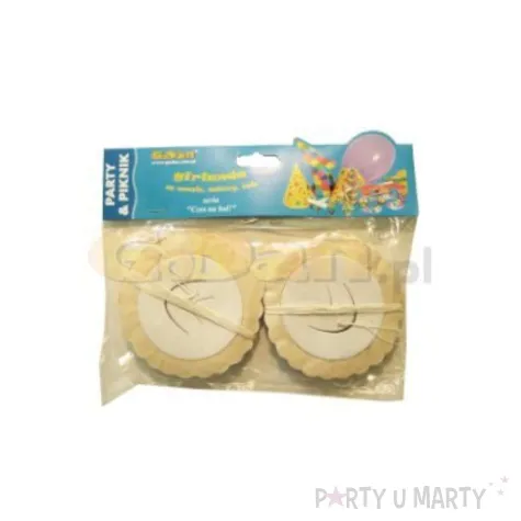 girlanda okragla wycinanka ecru godan 3 m 2 szt