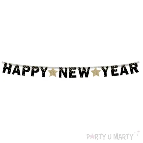 girlanda papierowa happy new year godan 180 cm