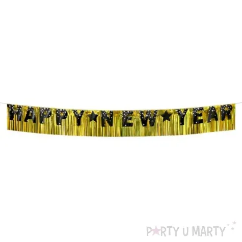 girlanda papierowa happy new year gwiazdki godan 180 cm