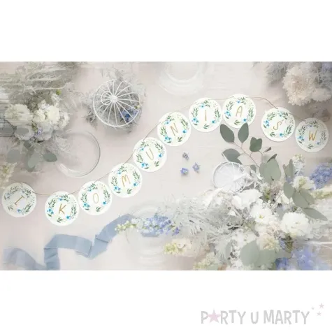 girlanda papierowa komunia swieta mix partydeco 200 cm