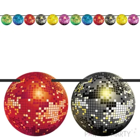 girlanda papierowa kule disco mix congee 5m