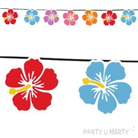 girlanda papierowa kwiaty mix guirca 300 cm