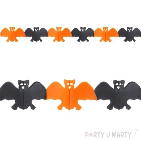 girlanda papierowa nietoperze mix godan 300 cm